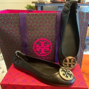 NEW Tory Burch Black Ballet Flats